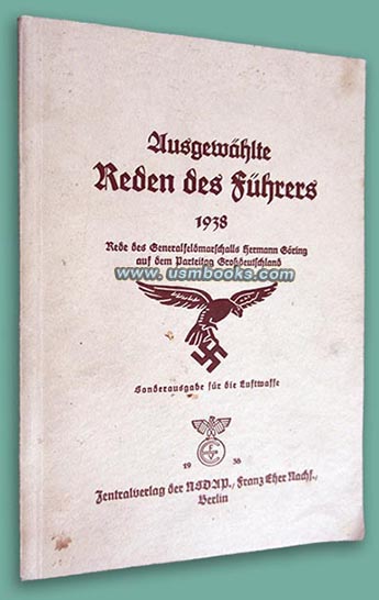 Ausgewhlte Reden des Fhrers 1938