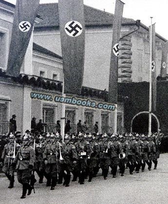 Nazi swastika banners