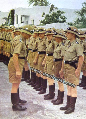 Luftwaffe in North Africa, Luftwaffe Africa uniform and helmet