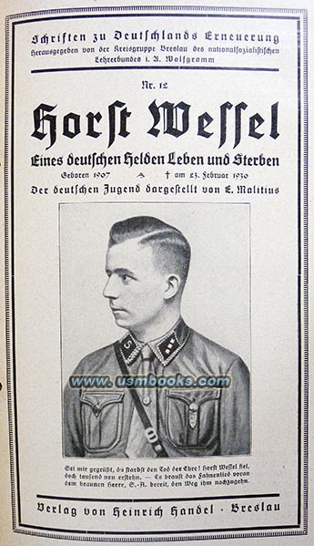 Horst Wessel eines deutschen Helden Leben und Sterben