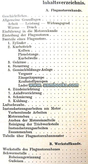 Questions and Answers about Airplane Engine Technology, Materials, Labor and Technical Calculations, 1943