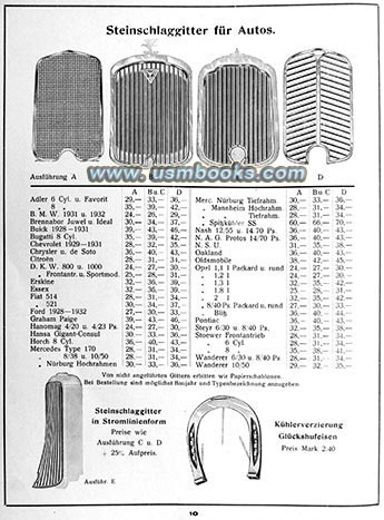 Third Reich car radiator ornaments and protectors