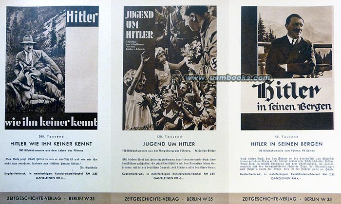 Heinrich Hoffmann Hitler photo book catalog and order form 1938