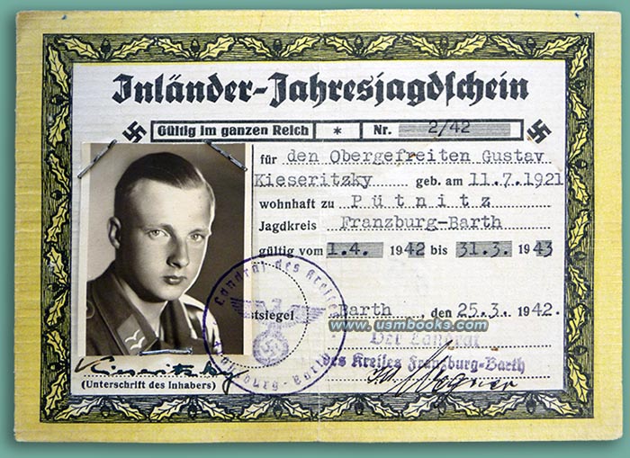 Luftwaffe Obergefreiter Gustav Kieseritzky