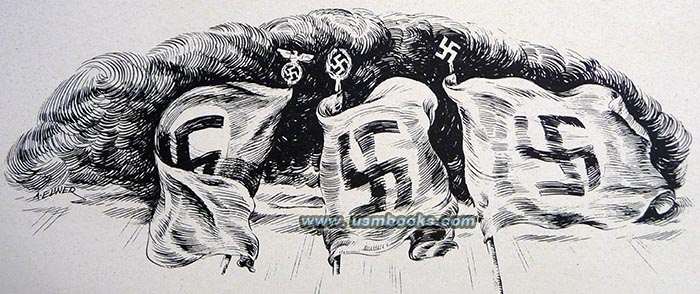 Nazi swastika flags