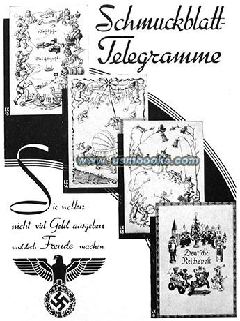 Deutsche Reichspost decorative telegrtams