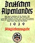 1939 DDAC Strassenzustandkarte des deutschen Alpenlandes