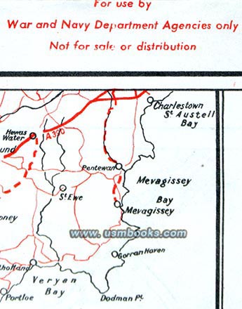 World War II British War and Navy Department color maps