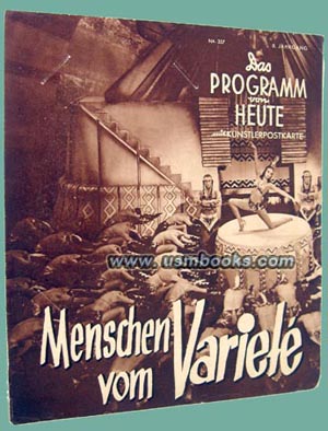 Menschen vom Varieté, Hunia-Pictura-Film 1937