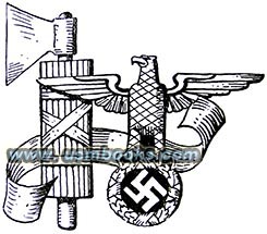 German and Italian fascist symbols