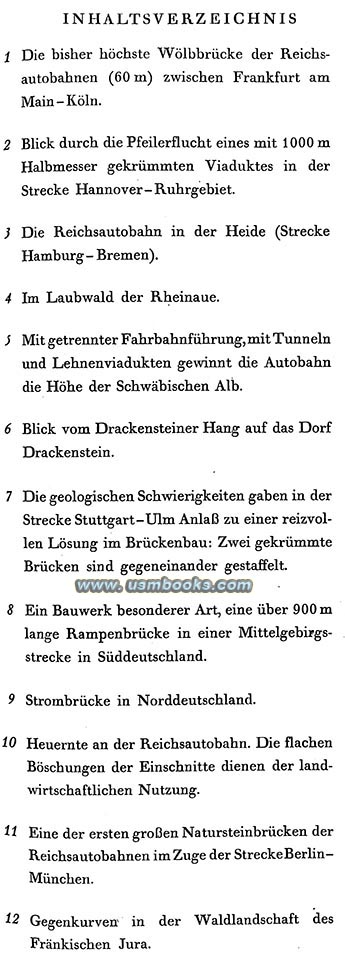 Index Das Erlebnis der Reichsautobahn