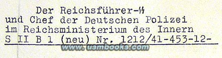 Der Reichsfhrer-SS und Chef der deutschen Polizei im Reichsministerium des Innern Himmler