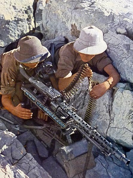 Nazi MG 42 in North Africa, DAK, Maschinengewehr 42