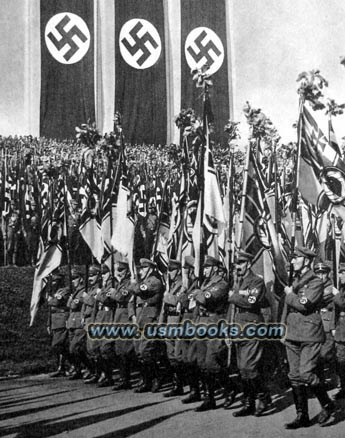 Nazi swastika banners