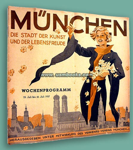 1937 Mnchen die Stadt der Kunst und Lebensfreude Prospekt, Nr. 7