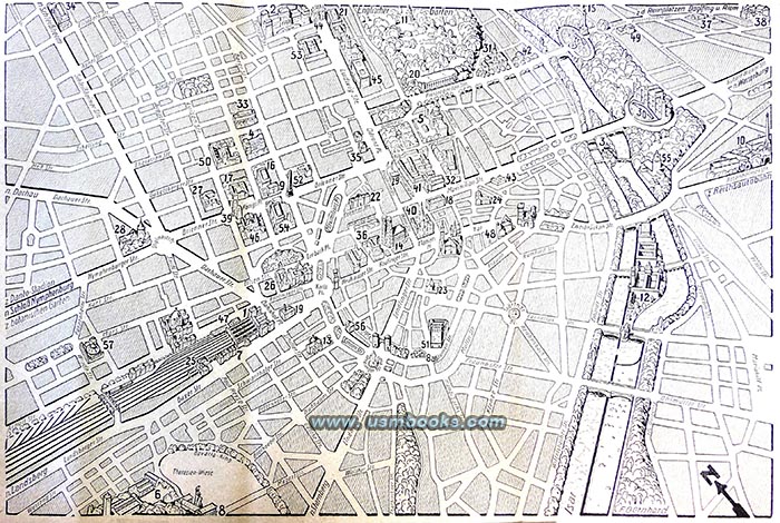 map of Nazi Munich