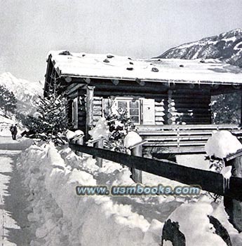 Reichsarbeitsdienst barracks in the snow