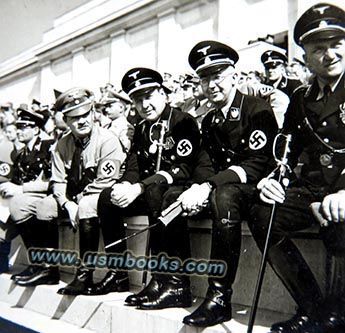 Reichsfuhrer-SS Heinrich Himmler, SS sword, SS visor cap, SS uniform Zeppelinwiese Nuernberg